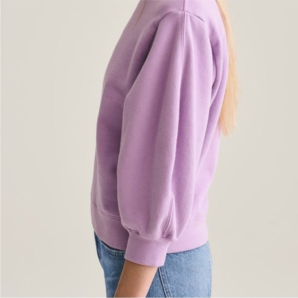 Agolde Thora 3/4 Sleeve Crewneck Sweatshirt - Picture 8 of 9